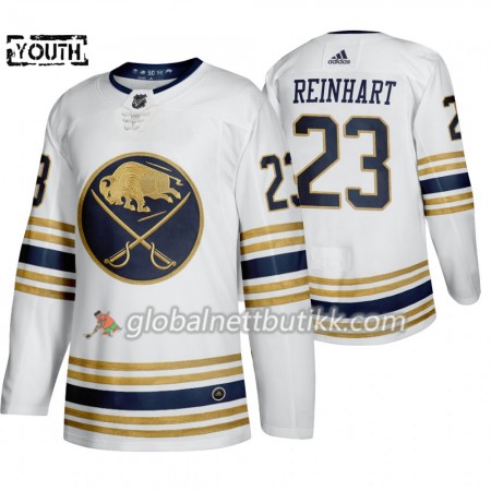 Buffalo Sabres Hockeydrakt Sam Reinhart 23 50th Anniversary Adidas 2019-2020 Hvit Authentic - Barn